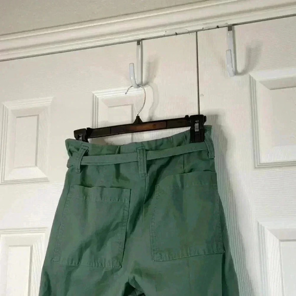 A New Day Womens High-Rise Tapered Ankle Tie-Front Pants Olive Green Size 6 - Picture 10 of 15